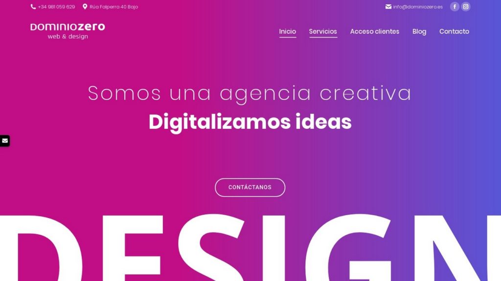 las mejores agencias de diseño web de España-dominiozero