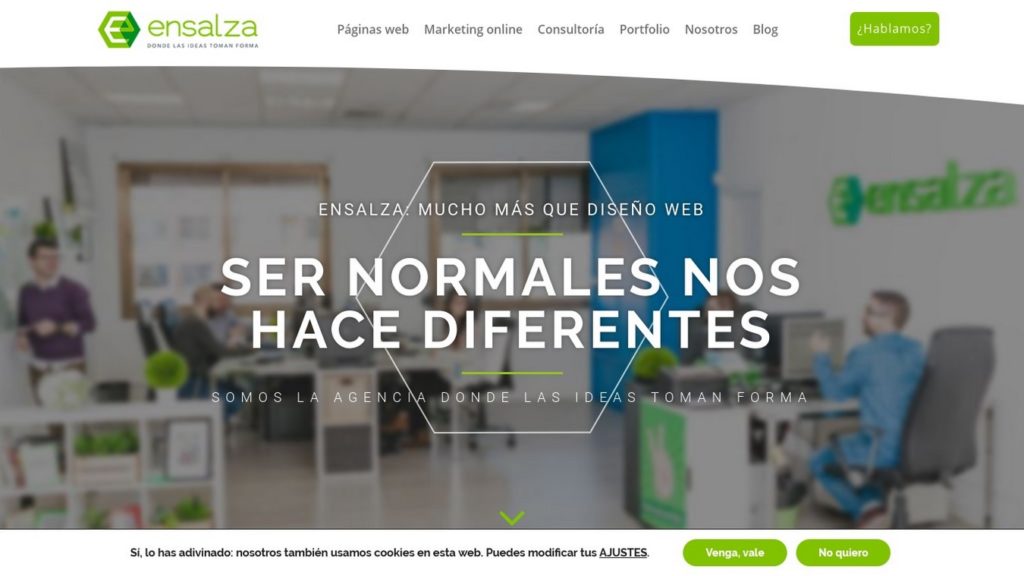 las mejores agencias de diseño web de España-ensalza