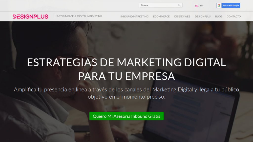 las mejores agencias de diseño web de Colombia-designplus