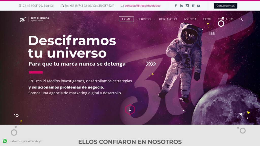 las mejores agencias de diseño web de Colombia-trespimedios