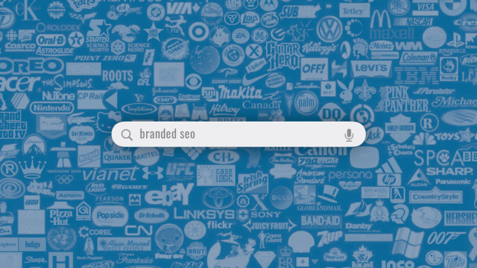 search box sobre pattern de marcas diversas